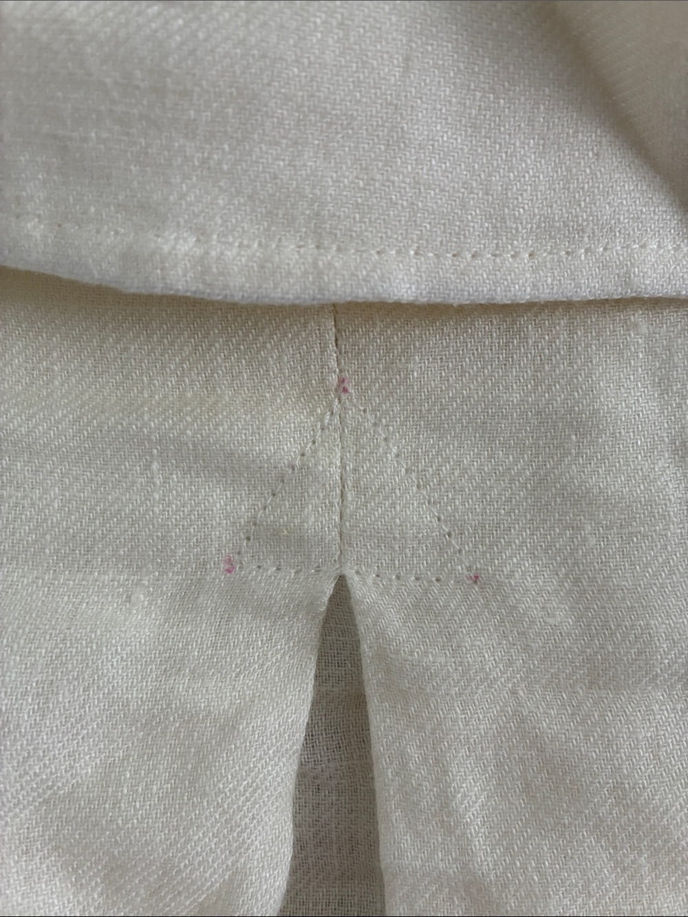 Loro Piana 100% linen shirtdress ivory tunic luxury resort-wear breathable SZ 38 - Picture 7 of 7